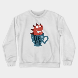 Tea Rex Retro dinosaur Crewneck Sweatshirt